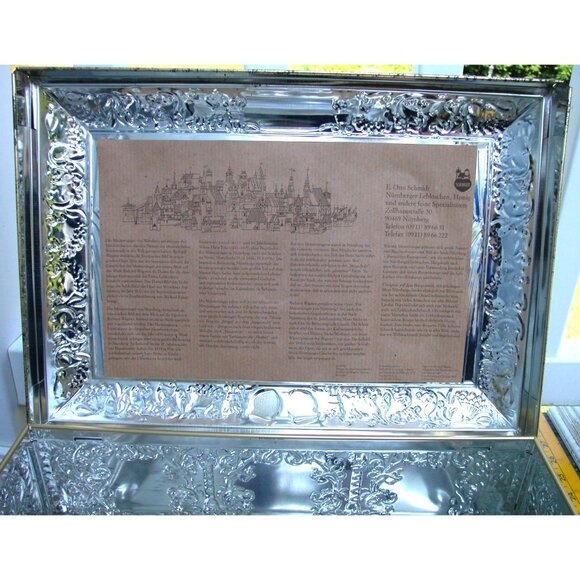 Vintage 1991 Otto Smidt West Germany Hinged Metal Cookie Box/Container - Picture 4 of 5